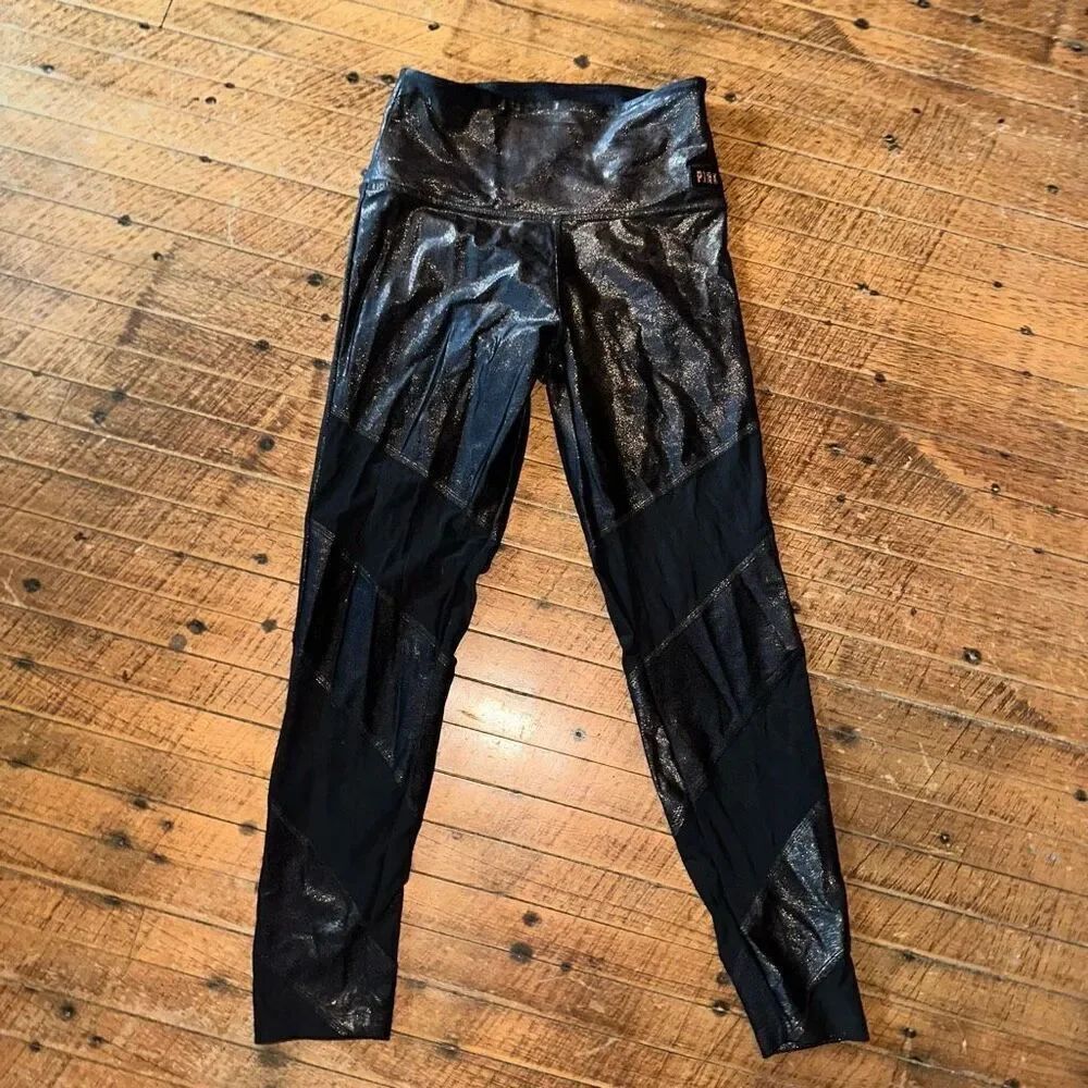 Victoria’s Secret Ultimate workout S shimmery mesh athletic leggings